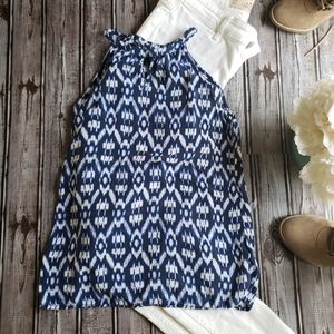 Old Navy Blue/White Chevron Shirt